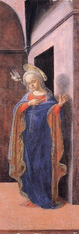 Fra Filippo Lippi The Annunciation:The Virgin Annunciate France oil painting art